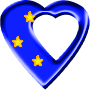 Gif animé coeur bleu
